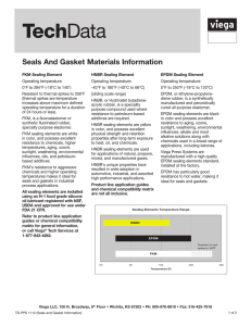 Seals and Gasket Material Information