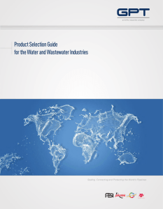 Product Selection Guide for the Water and Wastewater Industries