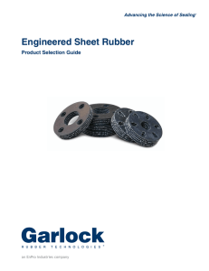 Engineered Sheet Rubber - GRT Rubber Technologies