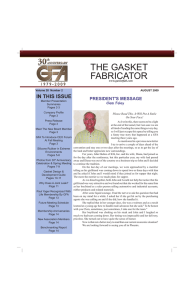August 2009 - Gasket Fabricators Association