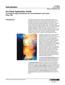 Data Bulletin Arc-Flash Application Guide - Square D