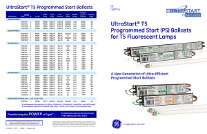 UltraStart® T5 Programmed Start