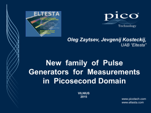 New family of Pulse Generators for Measurements in Picosecond