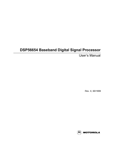 DSP56654 Baseband Digital Signal Processor