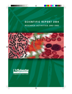 scientific report 2004 - Sylvester Comprehensive Cancer Center