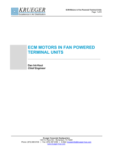 ecm motors in fan powered terminal units