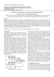 Power factor corrected Buck – boost converter fed BLDC motor drive