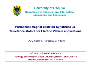 Permanent Magnet-Assisted Synchronous Reluctance