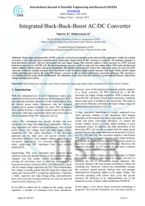 Integrated Buck-Buck-Boost AC/DC Converter