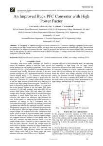 An Improved Buck PFC Converter with High Power Factor