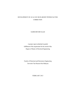 DEVELOPMENT OF AN AC-DC BUCK
