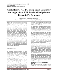 Cost effective AC-DC Buck-Boost Converter for single phase