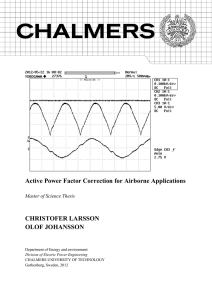 Active Power Factor Correction for Airborne Applications