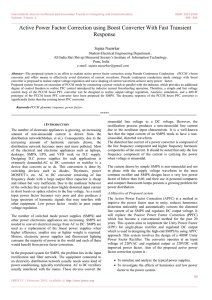 Active Power Factor Correction using Boost Converter