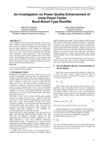 An Investigation on Power Quality Enhancement of Unity Power