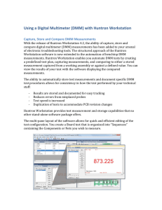 Using a Digital Multimeter (DMM) with Huntron Workstation