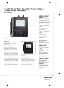 Tektronix: Products > Handheld Battery Operated Oscilloscope/DMM