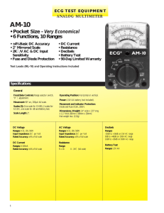 ECG Test Equipment PDF Catalog