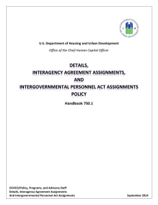 Details, Interagency Agreement Assignments