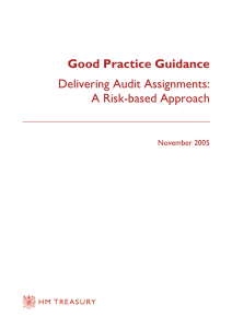 Delivering audit assignments - a risk based approach