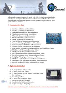 1. Communication Lab 2. Digital Electronics Lab