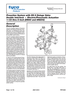 Preaction System with DV-5 Deluge Valve Double Interlock