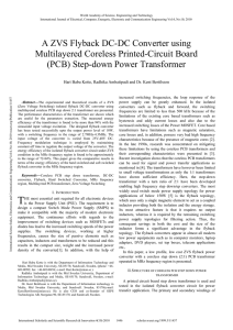 A ZVS Flyback DC-DC Converter using Multilayered Coreless