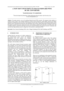 a new soft switching flyback-forward pwm dc