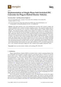 Implementation of Single Phase Soft Switched PFC Converter for