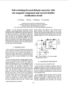 Soft Switching Forward-flyback Converter With One Magnetic