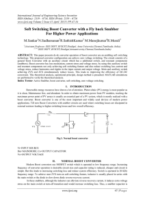 Soft-Switching Boost Converter With a Flyback Snubber for High