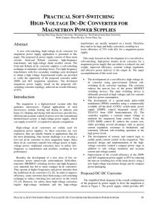 Practical Soft-Switching High-Voltage Dc