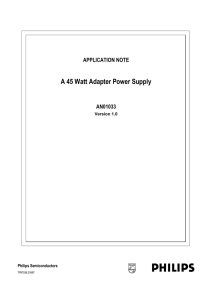 A 45 Watt Adapter Power Supply