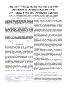 Analysis of Voltage Profile Problems due to the - Po