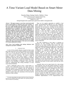 A Time-variant Load Model Based on Smart Meter