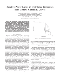 Reactive Power Limits in Distributed Generators from Generic