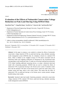 Evaluation of the Effects of Nationwide Conservation