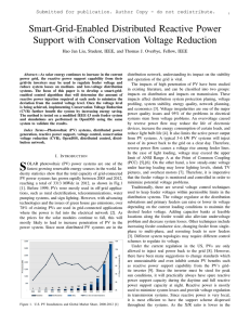 Smart-Grid-Enabled Distributed Reactive Power Support