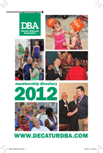 DBA Directory 2012.indd - Decatur Business Association