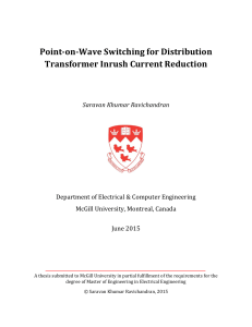 Point-on-Wave Switching for Distribution