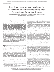 Real-Time Fuzzy Voltage Regulation for Distribution - Opal-RT