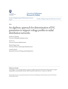 An algebraic approach for determination of DG