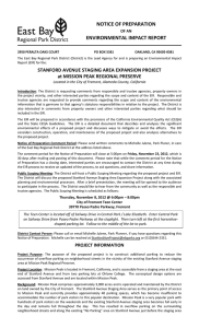 notice of preparation environmental impact report