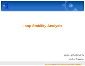 Loop Stability Analysis