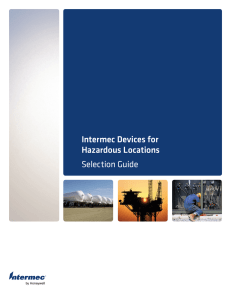 Intermec Devices for Hazardous Locations Selection Guide