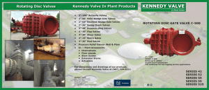 Rotating Disc Valves Kennedy Valve In Plant Products
