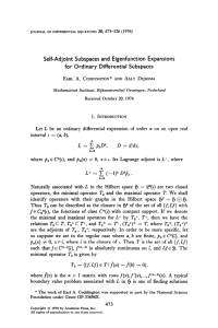 Self-Adjoint Subspaces and Eigenfunction Expansions for Ordinary