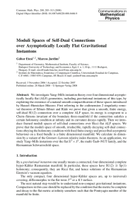 Moduli Spaces of Self-Dual Connections over Asymptotically Locally