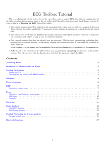 EEG Toolbox Tutorial