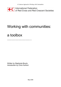 Working with communities: a toolbox